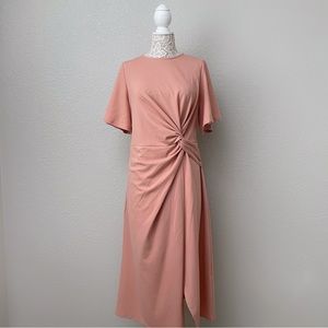 Shein Twist Detail Tulip Hem Midi Dress
